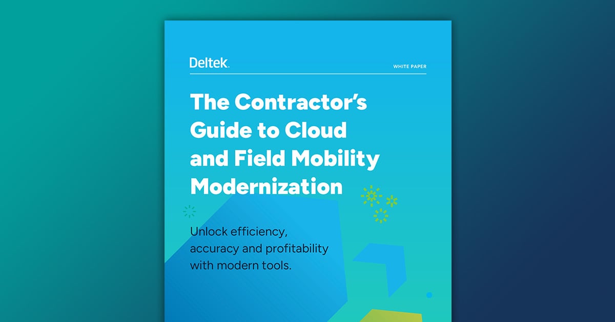 Contractor's Cloud & Field Mobility Guide