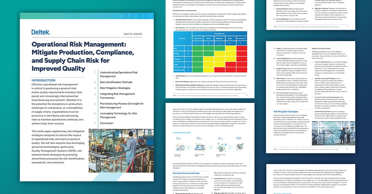 Operational Risk Management
