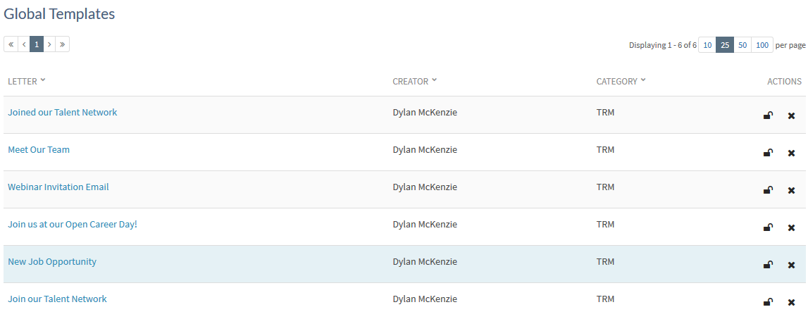 Talent Relationship Management