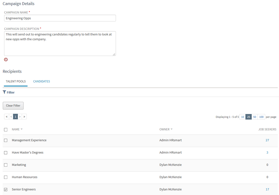 Talent Relationship Management